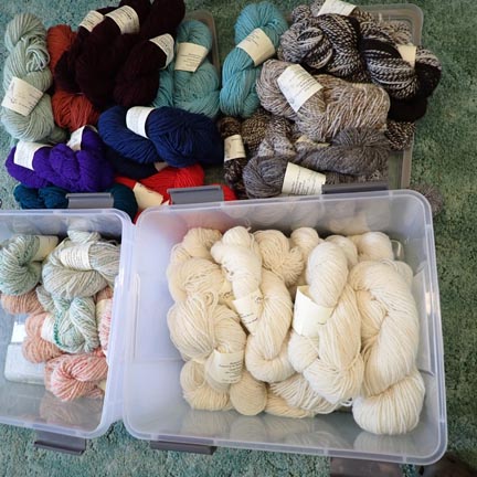 Shetland wool yarn