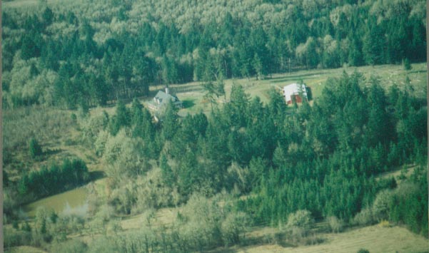 Goat Knoll from the air above