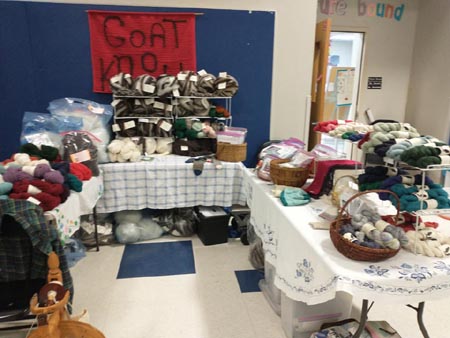 Goat Knoll vendor booth at Newport Spin In 2025